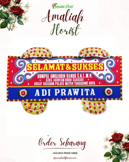 Papan Bunga Ucapan Selamat Wonoasih